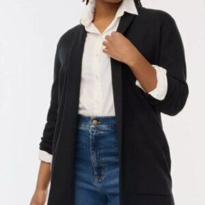 J Crew Womens Petite Chelsea Sweater Cardigan Size Small SP Black Top Shirt